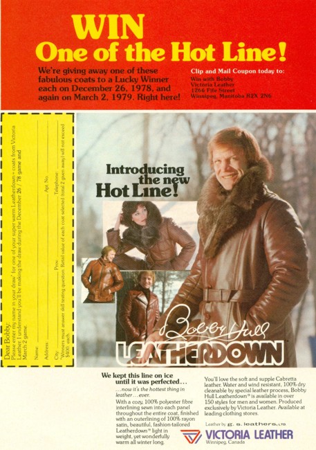 Bobby Hull, VP of Victoria Leather