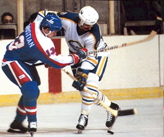 Dave Christian in action against Buffalo