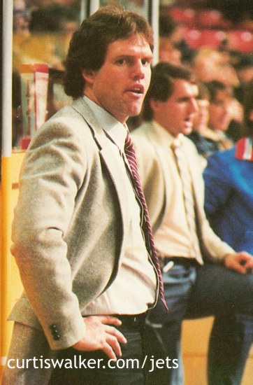 Barry Long behind the bench
