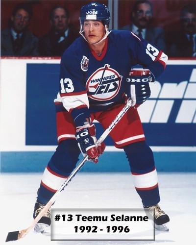 teemu selanne winnipeg jets jersey