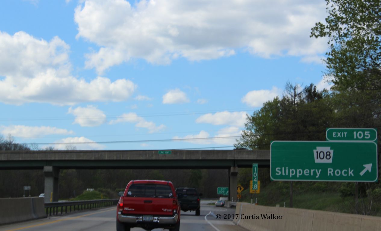 Pennsylvania > Interstate 79 > Slippery Rock to Portersville