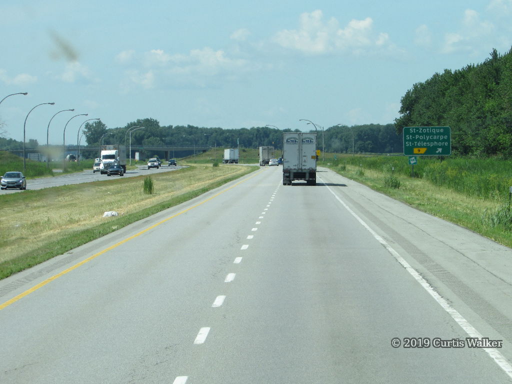 Québec > Autoroute 20 > StZotique to Chemin StDominique